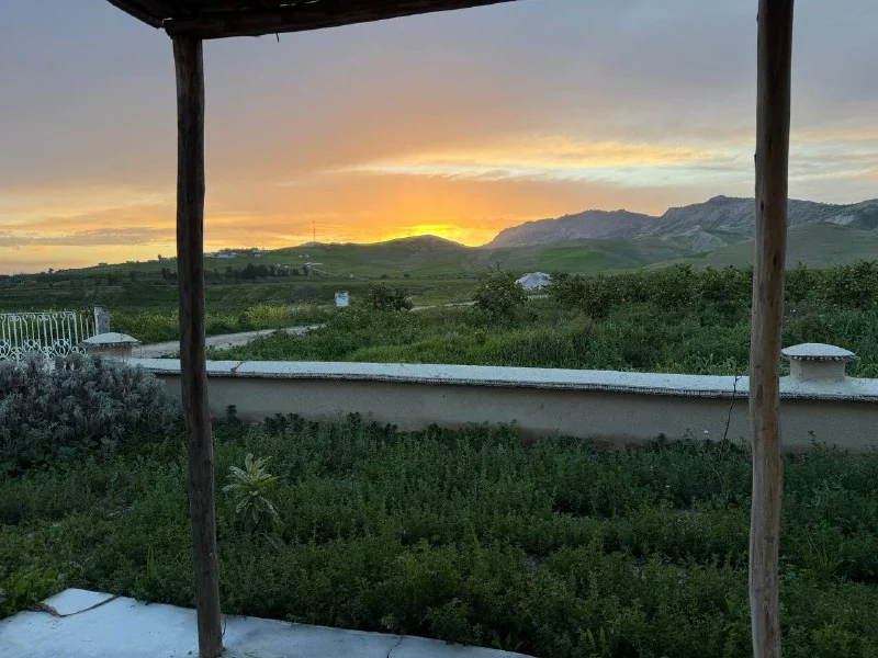 Sunset view from Chami Domaines