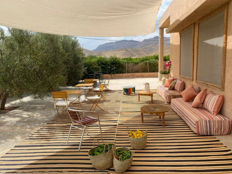 Terrace and local produce
